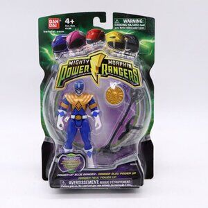 Power Up Blue Ranger 4" Figure Mighty Morphin Power Rangers Bandai 2010